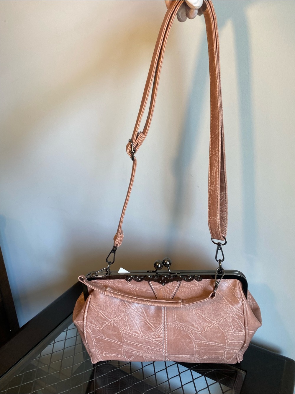 Stylish Dusty Rose Women’s Shoulder Bag - Soft Pink Crossbody
